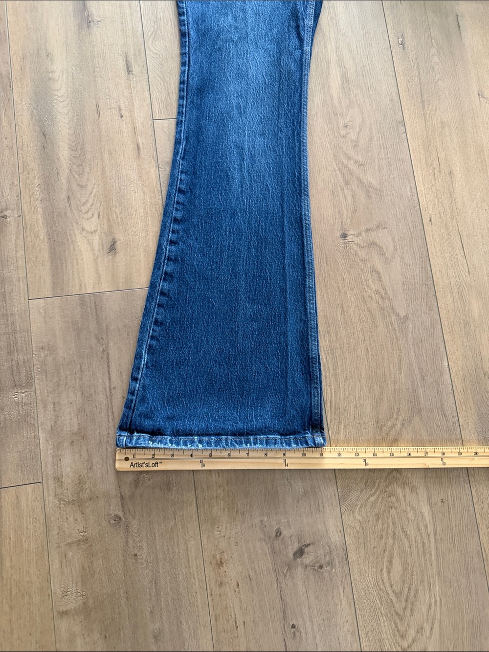 Wrangler Women's High Rise Fierce Flare Jeans Size 27 (4) Dark Wash Embroidered - Picture 12 of 12